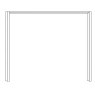 Passepartout-frame,Width per side profile 5 cm without lightingfor width 200 cmW 200cm x H 240cm x