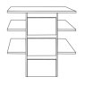 3 Drawer Insert with Wooden Front for 96.4 cm compartment
W 96.4cm x H 41cm x D 52cm 3 Drawer Insert with Wooden Front for 96.4 cm compartment
W 96.4cm x H 41cm x D 52cm