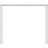 Passepartout-frame, without lights, Width per side profile: 5 cm for width 200 cm

W 200cm x H 240cm