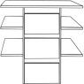 3 Drawer Insert with Wooden Front for compartment width 96.4 cm
W 96.4cm x H 51.5cm x D 64.3cm 3 Drawer Insert with Wooden Front for compartment width 96.4 cm
W 96.4cm x H 51.5cm x D 64.3cm