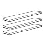 3 Adjustable Shelf

W 47.5 cm x H 2.2cm x D 51.5cm