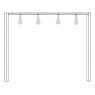 Passe-Partout Frame with Lightingwidth 165 cm (Set of 4)W 175cm x H 221cm x D 23cm
