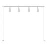 Passe-Partout Frame with Lighting width 330 cm (Set of 8)W 340cm x H 221cm x D 23cm