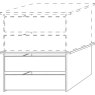 2 Drawer Insert with Wooden Front Stackable and Height Adjustable
W 96.4cm x H 41cm x D 51.5cm 2 Drawer Insert with Wooden Front Stackable and Height Adjustable
W 96.4cm x H 41cm x D 51.5cm