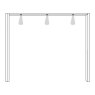 Passe-Partout Frame with Power-LED Lighting (Set of 3)W 156.4cm x H 220cm x D 12.5cm