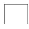 Passe-partout frames without lights for 6-doors wardrobes   width 300 cm