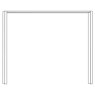 Passe-partout Frame without Lighting for Wardrobe Width 100cm Width per side profile: 3.2 cmW 106.4cm x H 216cm x D 12.5cm