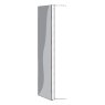 216 cm Height Glass overlay for side panels for sliding-door wardrobes 2 doors Black Glass