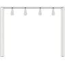 Mocca Texture Door Bay for Wardrobe W 250cm H 236cm