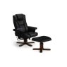 Julian Bowen Julian Bowen Malmo Massage Recliners & Stool Black