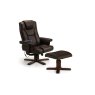 Julian Bowen Julian Bowen Malmo Massage Recliners & Stool Black