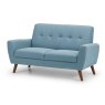 Julian Bowen JULIAN BOWEN MONZA 2 SEATER SOFA IN DARK GREY VELVET