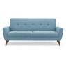 Julian Bowen JULIAN BOWEN MONZA 3 SEATER COMPACT RETRO BLUE SOFA