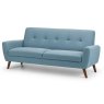 JULIAN BOWEN MONZA 3 SEATER COMPACT RETRO BLUE SOFA