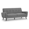 Julian Bowen JULIAN BOWEN MONZA 3 SEATER COMPACT RETRO BLUE SOFA