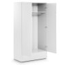 JULIAN BOWEN MONACO 2 DOOR 1 DRW WARDROBE - GREY GLOSS