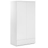 Julian Bowen JULIAN BOWEN MONACO 2 DOOR 1 DRW WARDROBE - GREY GLOSS