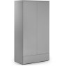 Julian Bowen JULIAN BOWEN MONACO 2 DOOR 1 DRW WARDROBE - GREY GLOSS