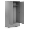 Julian Bowen JULIAN BOWEN MONACO 2 DOOR 1 DRW WARDROBE - GREY GLOSS