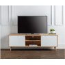 Julian Bowen JULIAN BOWEN MORITZ TV UNIT - OAK & WHITE