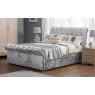 Julian Bowen Verona 2 Drawer Storage Bed Silver Crush