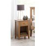 Julian Bowen JULIAN BOWEN SALERNO SHAKER IVORY/ OAK 1 DRAWER BEDSIDE