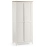 Julian Bowen JULIAN BOWEN SALERNO SHAKER IVORY/ OAK 2 DOOR WARDROBE