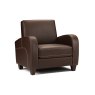 Julian Bowen Julian Bowen Vivo Chair in Chestnut Faux Leather