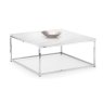 Julian Bowen SCALA WHITE MARBLE TOP COFFEE TABLE