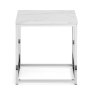 JULIAN BOWEN SCALA WHITE MARBLE TOP LAMP TABLE