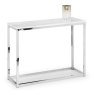 Julian Bowen SCALA WHITE MARBLE CONSOLE TABLE