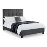 Julian Bowen JULIAN BOWEN SORRENTO HIGH HEADBOARD BED 135CM - SLATE LINEN