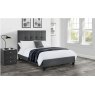 Julian Bowen JULIAN BOWEN SORRENTO HIGH HEADBOARD BED 135CM - SLATE LINEN