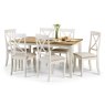 Julian Bowen Davenport Oak/White Dining Table