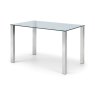 Julian Bowen Enzo Glass Top Dining Table
