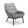JULIAN BOWEN LUCERNE VELVET CHAIR - GREY