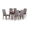 Julian Bowen JULIAN BOWEN MADRID VELVET DINING CHAIR