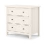 Julian Bowen JULIAN BOWEN MAINE 3 DRAWER WIDE CHEST