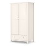 Julian Bowen JULIAN BOWEN MAINE 2 DOOR COMBINATION WARDROBE - DOVE GREY