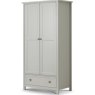 JULIAN BOWEN MAINE 2 DOOR COMBINATION WARDROBE - DOVE GREY