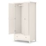 Julian Bowen JULIAN BOWEN MAINE 2 DOOR COMBINATION WARDROBE - DOVE GREY