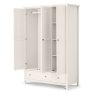 Julian Bowen JULIAN BOWEN MAINE 3 DOOR COMBINATION WARDROBE - DOVE GREY