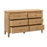 JULIAN BOWEN COTSWOLD 6 DRAWER WIDE CHEST