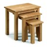 Julian Bowen JULIAN BOWEN COXMOOR OAK NEST OF 3 TABLES