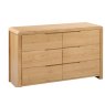 Julian Bowen JULIAN BOWEN CURVE 6 DRAWER WIDE CHEST