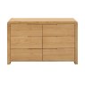 JULIAN BOWEN CURVE 6 DRAWER WIDE CHEST