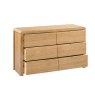 Julian Bowen JULIAN BOWEN CURVE 6 DRAWER WIDE CHEST