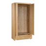 JULIAN BOWEN CURVE 2 DOOR 1 DRAWER WARDROBE