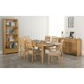 Julian Bowen JULIAN BOWEN CURVE OAK DINING TABLE