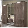 MCS SRL Italy MCS Dover Brown 6 Door Wardrobe